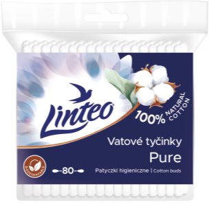 Linteo Natural Cotton Buds cotonetes em saco