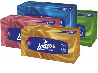 Linteo Paper Tissues Three-ply Paper, 90 pcs per box papirnati robčki z balzamom 90 kos