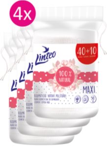 Linteo Natural Cotton Pads Makeup Remover Pads 40 + 10ks x 4