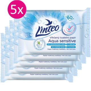 Linteo Aqua Sensitive drėgnas tualetinis popierius