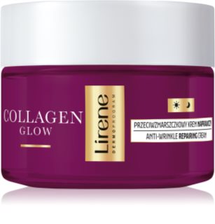 Lirene Collagen Glow 70+ creme regenerador antirrugas para nutrir a pele e mantê-la naturalmente hidratada 50 ml