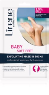 Lirene Foot Care Sära andev ja niisutav jalamask jalgade pehmendamiseks 2,5% Urea 1 paar