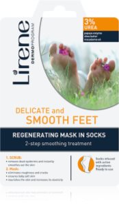 Lirene Foot Care 2-astmeline taastav jalahooldus koorija + mask sokkides 3% Urea 1 paar
