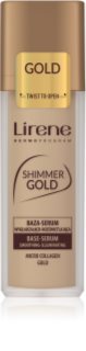 Lirene Base Shimmer Gold bőrvilágosító alapozó szérum 30 ml