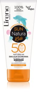 Lirene Sun Natural Kids Protective Emulsion For Face And Body Spf 50 дитячий захисний крем SPF 50 100 мл