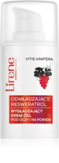 Lirene Rejuvenating Care Resveratrol Smoothing Eye & Eyelid Cream-Gel crème rajeunissante yeux anti-poches et anti-cernes 15 ml