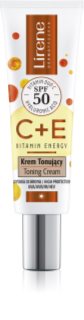 Lirene Vitamin Energy C+E pleťový krém pro sjednocení barevného tónu pleti SPF 50 30 ml