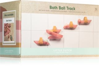 Little Dutch Bath Ball Track Pink guľôčková dráha do vane 10 m+ 8 ks