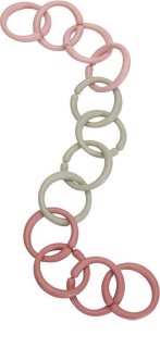 Little Dutch Fairy Garden Little Loops Toy Rings sada krúžkov pre deti od narodenia 0 m+ Pink 12 ks