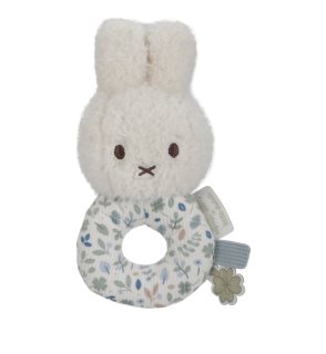 Little Dutch Miffy Fluffy Lucky Leaves Rattle Toy hrkálka 0 m+ Blue 1 ks
