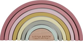 Little Dutch Wooden Rainbow skládací duha ze dřeva Pink 1 ks