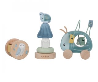 Little Dutch Forest Friends Gift Box Wood dárková sada pro miminka