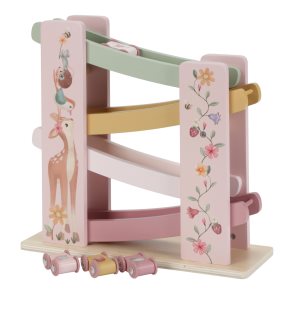 Little Dutch Fairy Garden Ramp Racer pretekárska dráha s autíčkami z dreva 18 m+ 4 ks