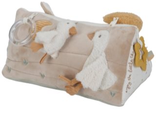 Little Dutch Newborn Naturals Activity Triangel interaktivní plyšová hračka pro děti od narození 1 ks