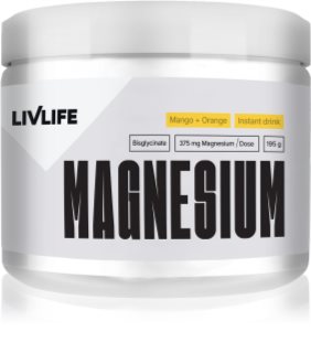 LivLife Magnesium Bisglycinate prášok na účinné doplnenie horčíka