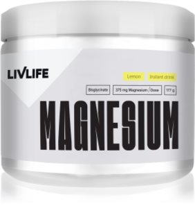 LivLife Magnesium Bisglycinate prášek pro efektivní doplnění hořčíku