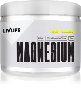 LivLife Magnesium Malate prášek pro efektivní doplnění hořčíku
