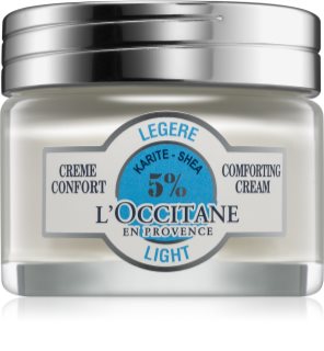 L’Occitane Shea Butter Light Comforting Cream leichte Gesichtscreme mit Bambus Butter 50 ml