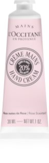 L’Occitane Shea Butter Rose Hand Cream krem pielęgnacyjny do rąk z różanym aromatem 30 ml