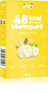 Locco Meringues 48 kcal per pack kalorienarme Baisers ohne Zuckerzusatz Geschmack Lemon 28 g