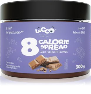 Locco 8 Calorie Spread süßer Aufstrich ohne Zuckerzusatz Geschmack Salted Caramel 300 g