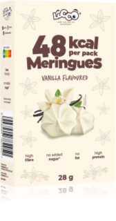Locco Meringues 48 kcal per pack niskokaloryczne bezy bez dodatku cukru smak Vanilla 28 g