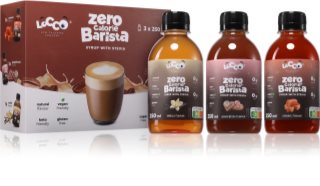 Locco Barista Syrup with Stevia Sirup ohne Kalorien 3x250 ml