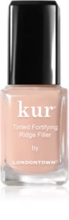 LONDONTOWN Kur Tinted Fortifying Ridge Filler gladilni podlak za nohte za suhe in krhke nohte odtenek Apricot Beige 12 ml