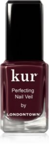 LONDONTOWN Kur Perfecting Nail Veil esmalte endurecedor para uñas tono Cherry Cola 12 ml