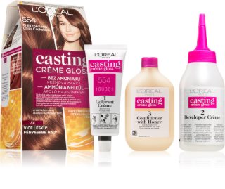 L’Oréal Paris Casting Creme Gloss fokozatosan kimosható helyszínező krém árnyalat 554 Spicy Chocolates 1 db