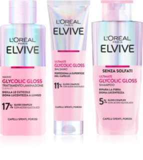 L’Oréal Paris Elvive Glycolic Gloss set para cabello