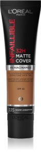 L’Oréal Paris Infaillible 32H Matte Finish fondotinta opacizzante lunga tenuta SPF 25 colore 335 Warm Undertone 30 ml