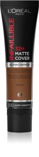 L’Oréal Paris Infaillible 32H Matte Finish fondotinta opacizzante lunga tenuta SPF 25 colore 350 Warm Undertone 30 ml