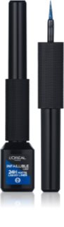 L’Oréal Paris Infaillible Grip 24h tekući eyelineri nijansa 02 Blue Signature 3 ml