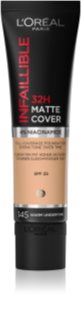 L’Oréal Paris Infallible 32H Matte Cover fondotinta opacizzante lunga tenuta SPF 25 colore 145 (Warm Undertone) 30 ml