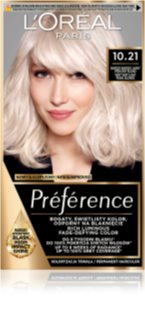 L’Oréal Paris Préférence Cool Blondes farba do włosów odcień 10.21 Stockholm 1 szt.