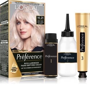 L’Oréal Paris Préférence culoare par culoare 10.21 Super Light Pearl Blonde 1 buc