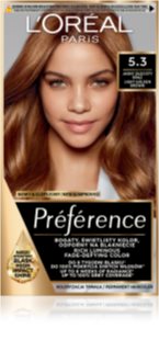 L’Oréal Paris Préférence Cool Blondes farba do włosów odcień 5.3 Virginie 1 szt.