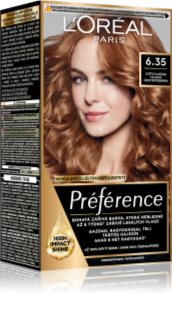 L’Oréal Paris Préférence Cool Blondes farba do włosów odcień 6.35 Light Amber 1 szt.