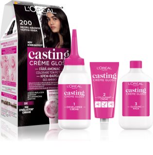 L’Oréal Paris Casting Creme Gloss culoare par culoare 200 Ebony Black 1 buc