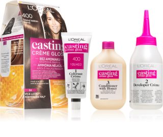 L’Oréal Paris Casting Creme Gloss coloration cheveux teinte 400 Dark Brown 1 pcs