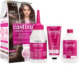 L’Oréal Paris Casting Creme Gloss hair colour shade 400 Dark Brown 1 pc