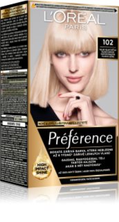 L’Oréal Paris Préférence Haarkleuring Tint 102 Extremely Light Iridescent Blond 1 st