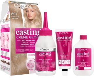 L’Oréal Paris Casting Creme Gloss βαφή μαλλιών απόχρωση 801 Almond 1 τμχ