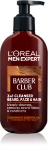 L’Oréal Paris Men Expert Barber Club gel limpiador para barba, rostro y cabello 200 ml