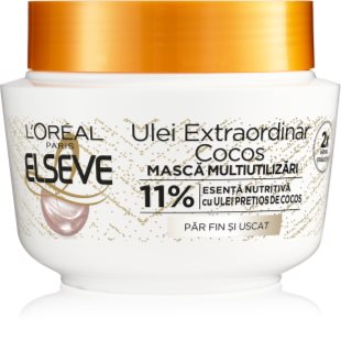 L’Oréal Paris Elseve Extraordinary Oil Coconut mască nutritivă cu ulei de cocos, pentru păr normal spre uscat 300 ml