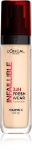 L’Oréal Paris Infaillible 32H Fresh Wear tartós folyékony alapozó