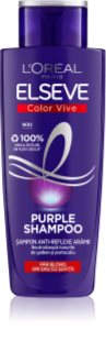 L’Oréal Paris Elseve Color-Vive Purple șampon pentru neutralizarea tonurilor de galben 200 ml
