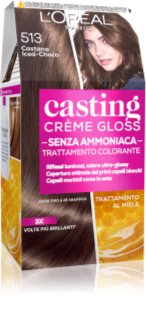 L’Oréal Paris Casting Creme Gloss Haarfarbe Farbton 513 Castano Iced-Choco 1 St.
