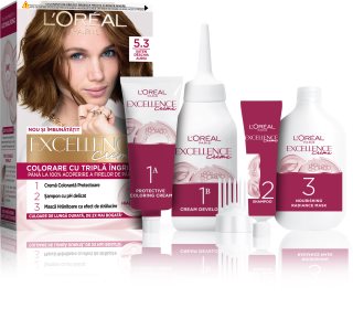 L’Oréal Paris Excellence Creme culoare par culoare 5.3 Natural Golden Brown 1 buc
